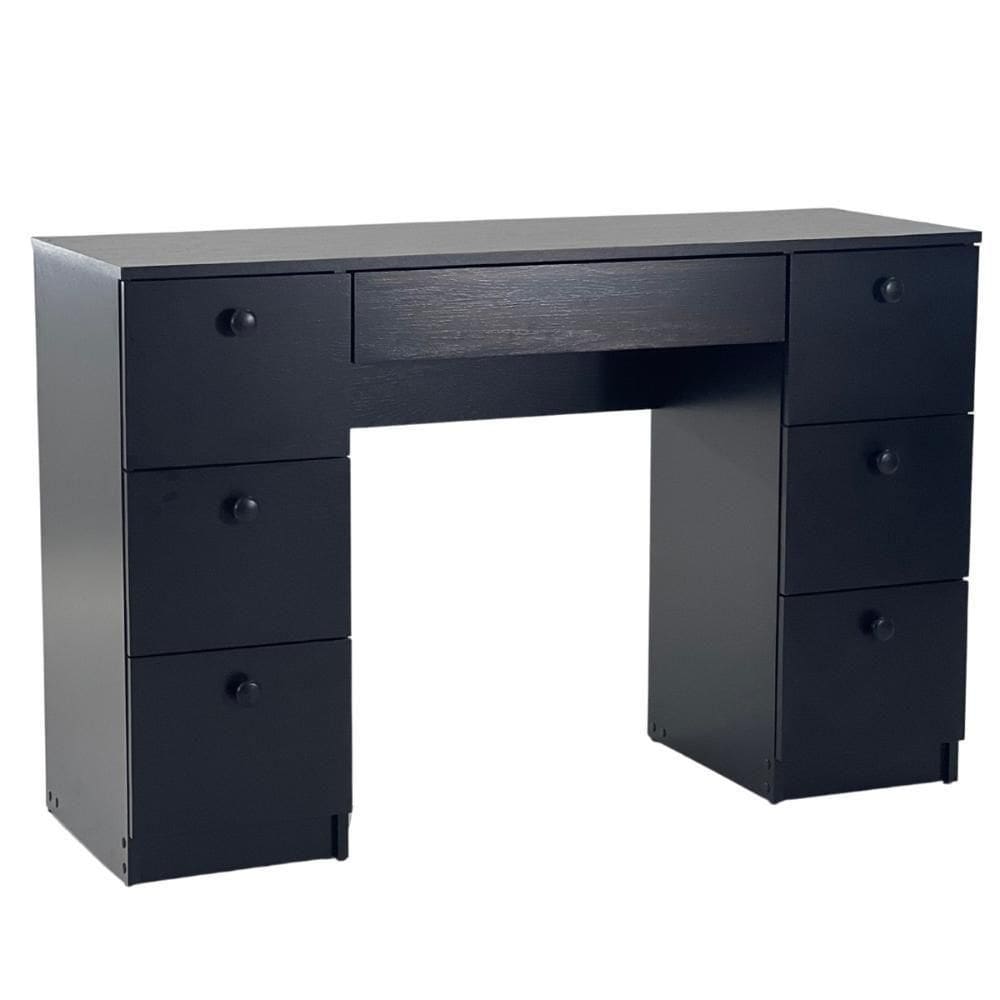 Mesa De Escritório Ditália 7 Gavetas Pe-100 Preto