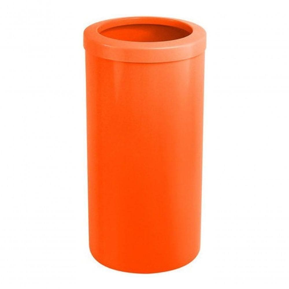 Lixeira Plástica 50 Litros 30x70 Com Aro Plástico - Laranja