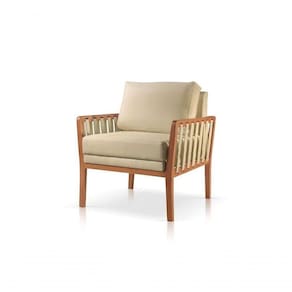 Poltrona Perla Suede Bege Médio Sala Estar Confort