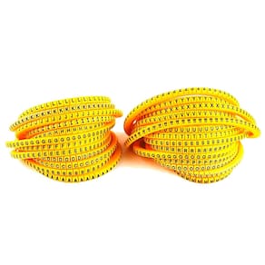 RG2 - Marcador Identificador para Fios e Cabos 1,5 a 2,5mm - Alfabeto