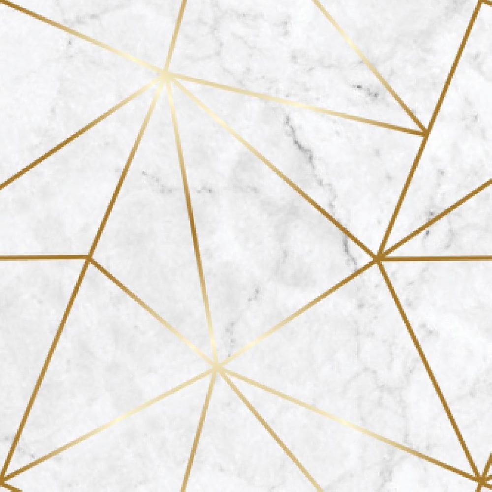 Papel De Parede Zara Mármore Branco Gold Auto Colante 3M