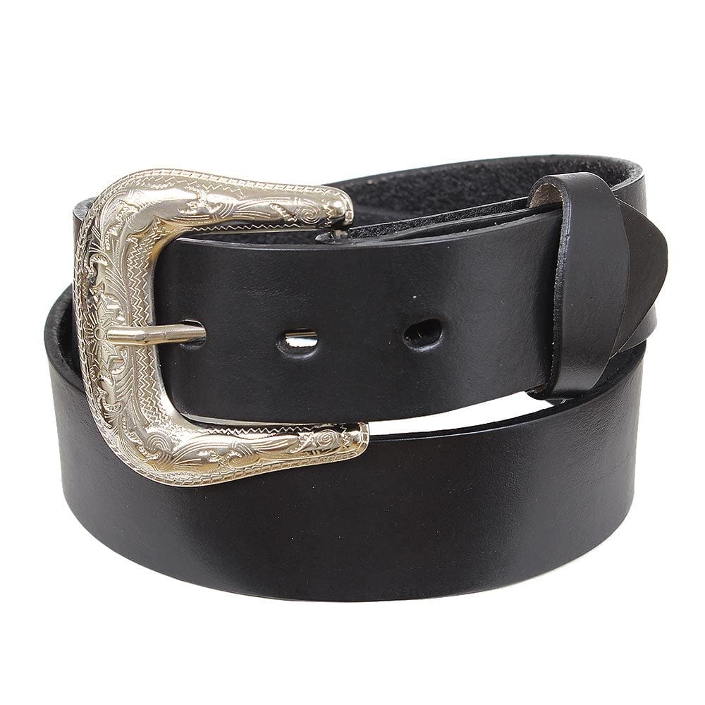 Cinto de Couro Liso Preto Cow Way 36245