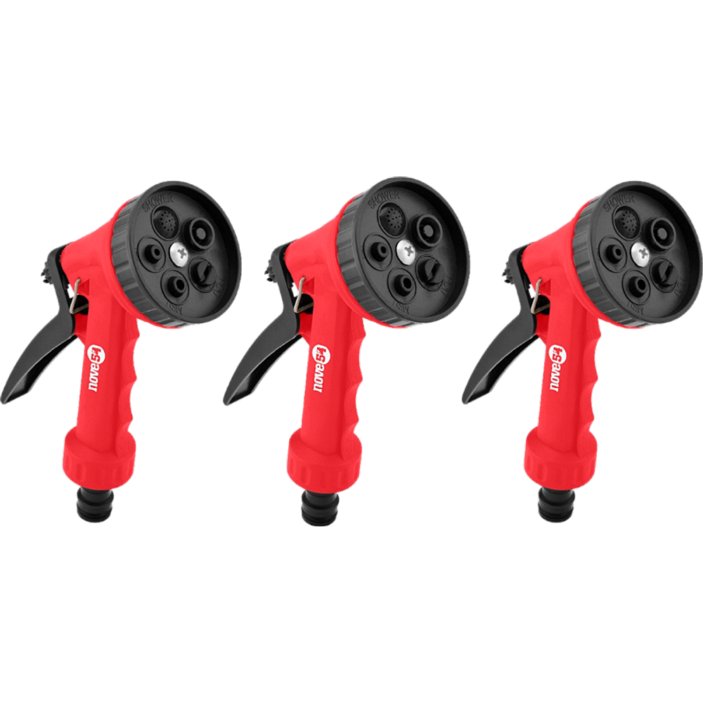 Esguicho plástico jardim 5 funções engate 1/2" NOVE54 3 unid