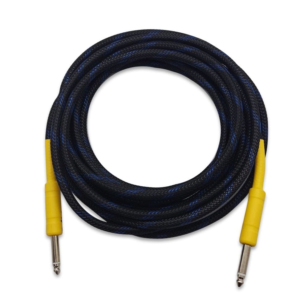 Cabo Guitarra Baixo P10xP10 3 Metros Mecsom Malha Naval AZ