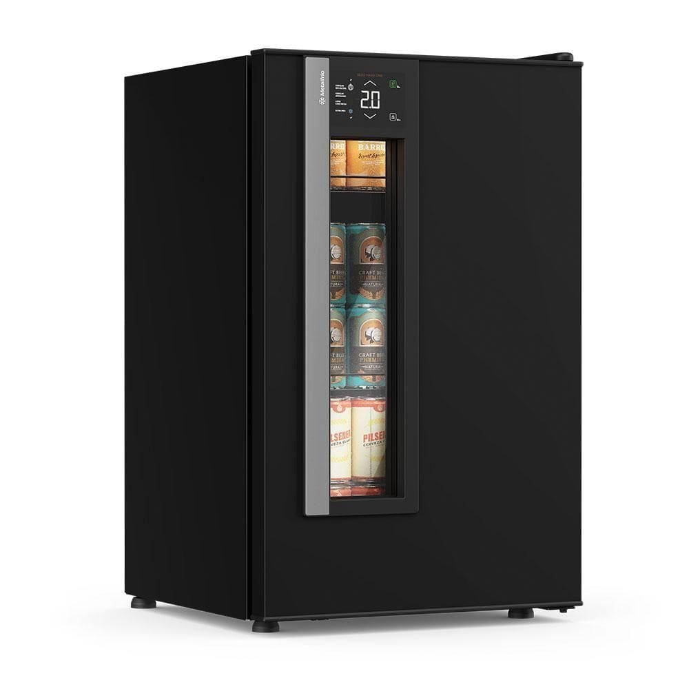 Cervejeira Beer Maxx One Inverter 98l Porta Preto Onix Digital +2 A -6ºc Vn12tpp 127v - Metalfrio 127v