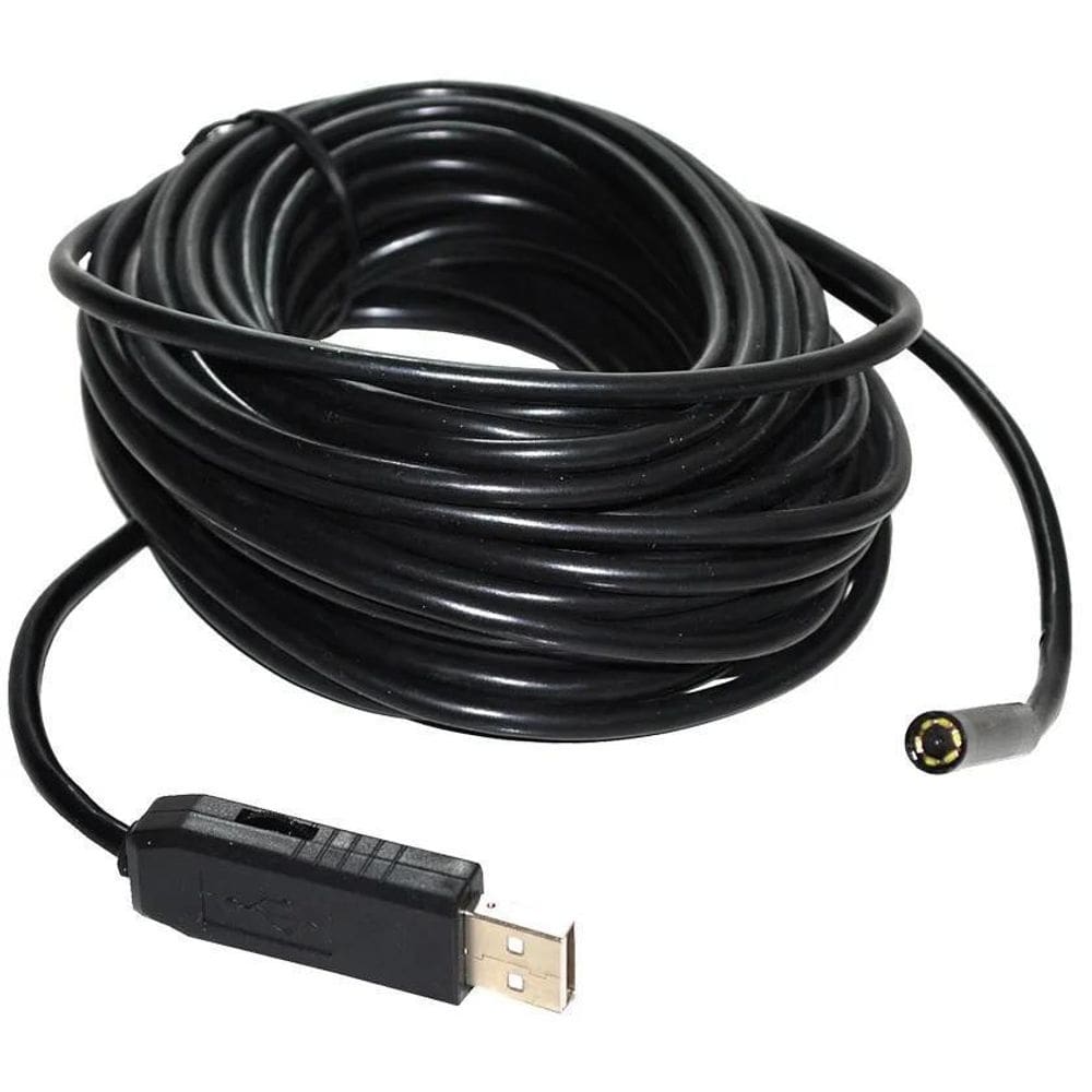 Endoscópio Usb Diversas Aplicações 7Mm, 6 Leds, 2 Metros
