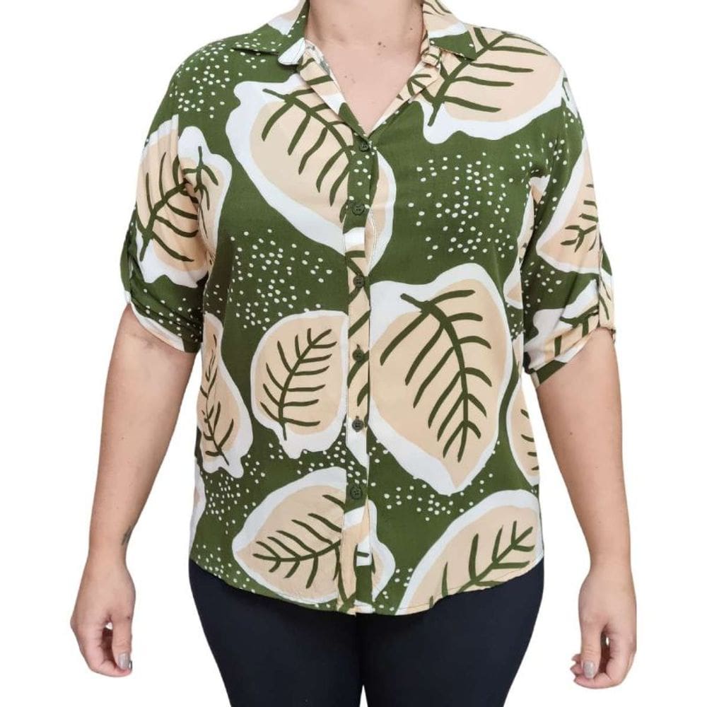 Blusa Feminina Manga Longa Estampada Doce Brisa