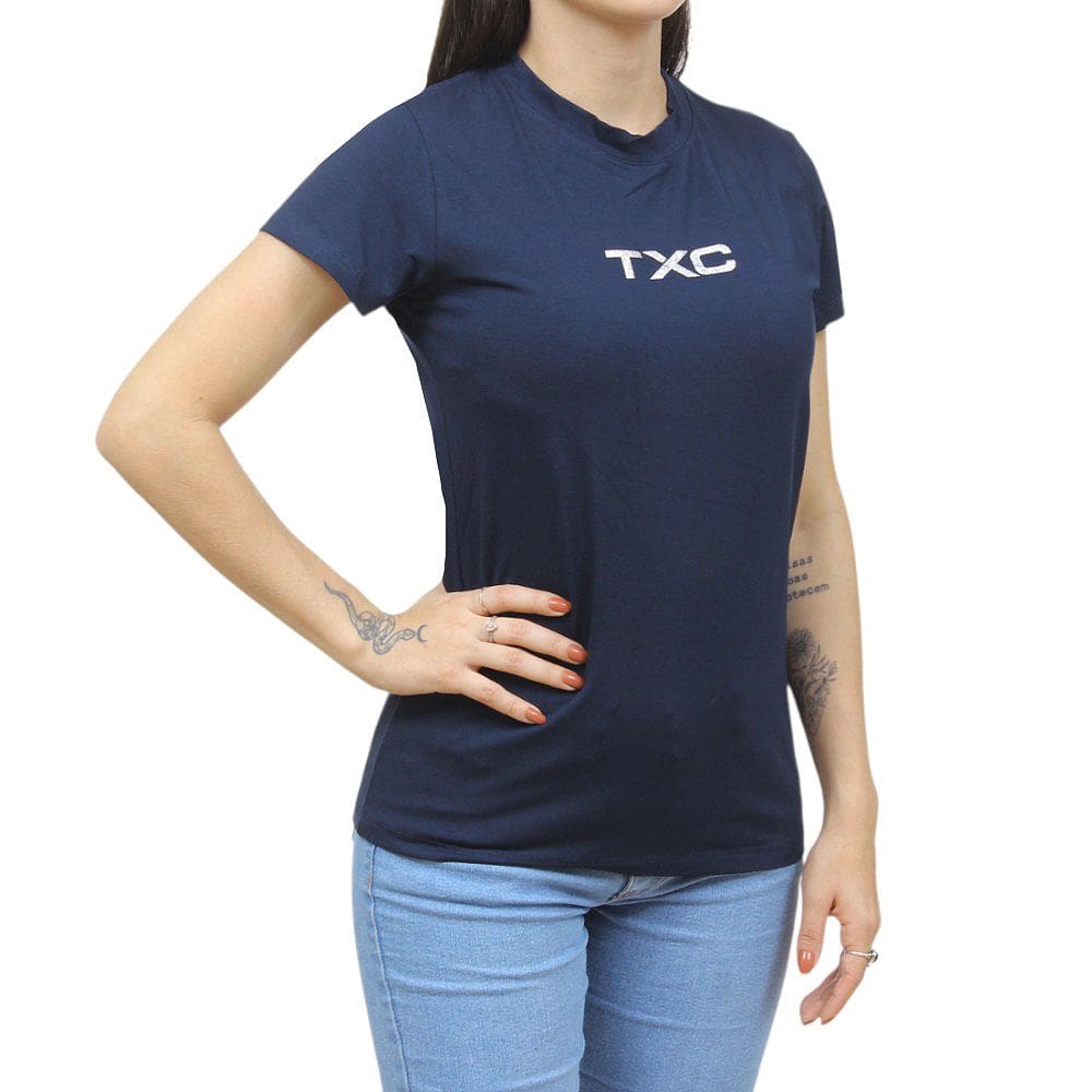 Camiseta Feminina Azul Marinho TXC 38391