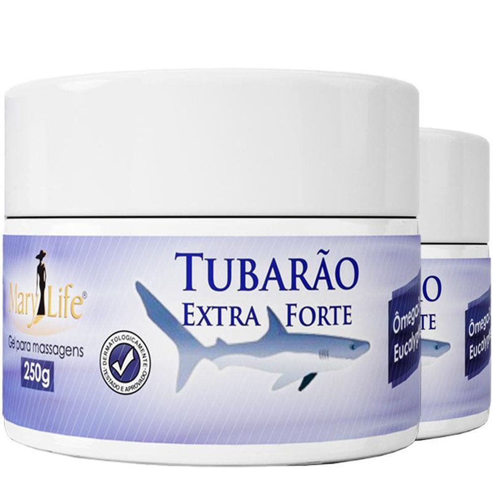 Gel Massageador Extra Forte Tubarão 2x250g Mary Life