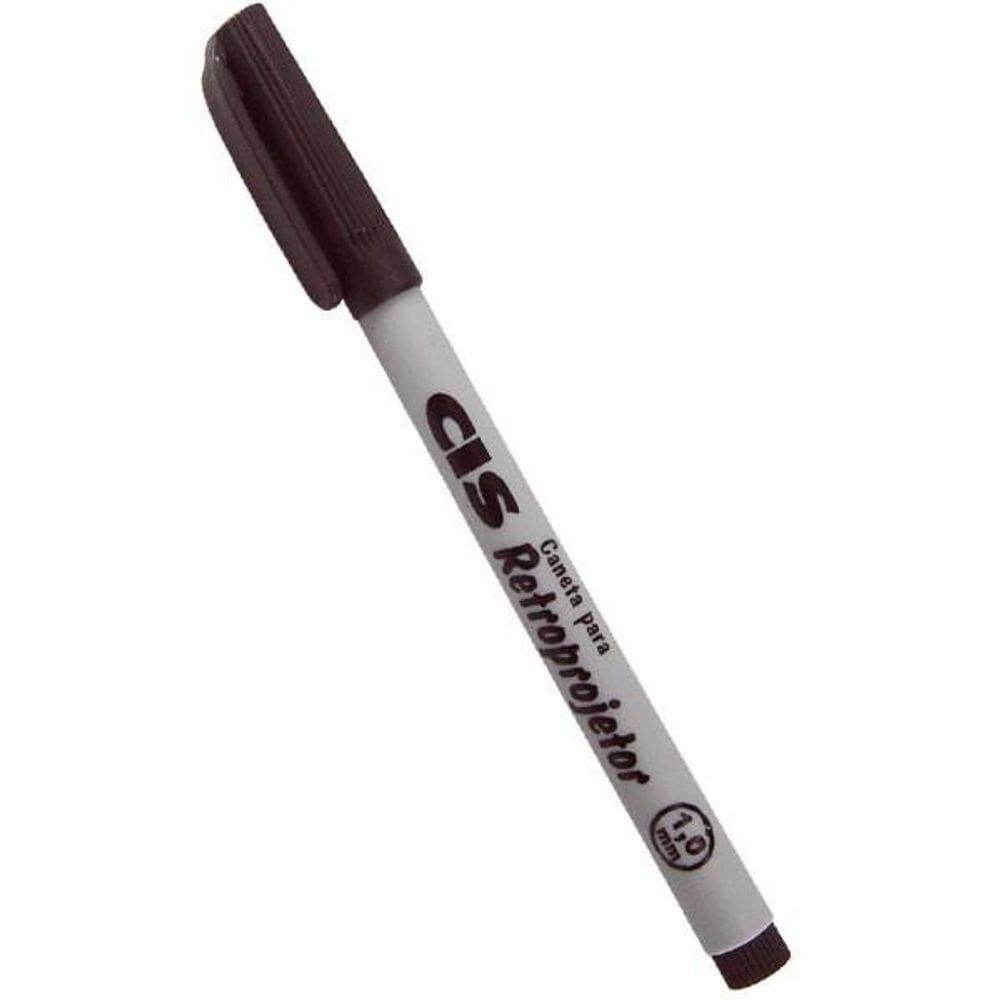 Caneta Retroprojetor 1.0Mm Cis Preto
