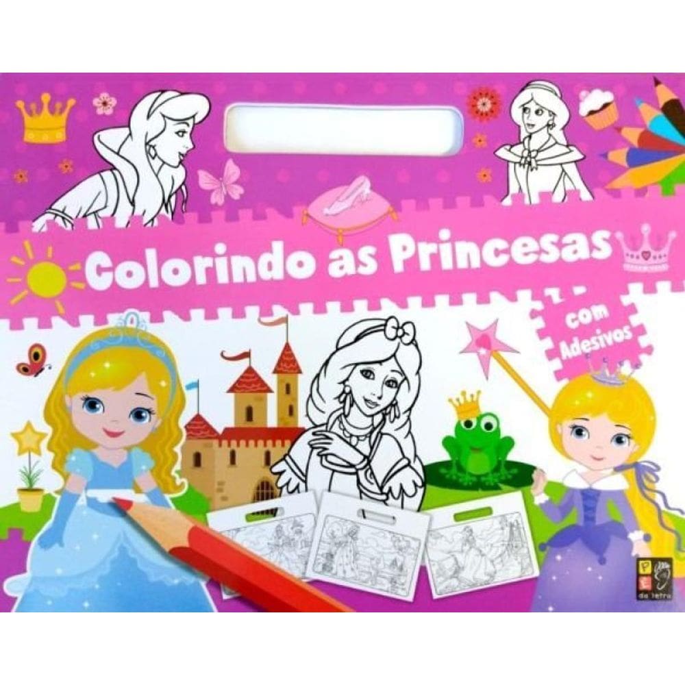 Colorindo As Princesas Com Adesivos