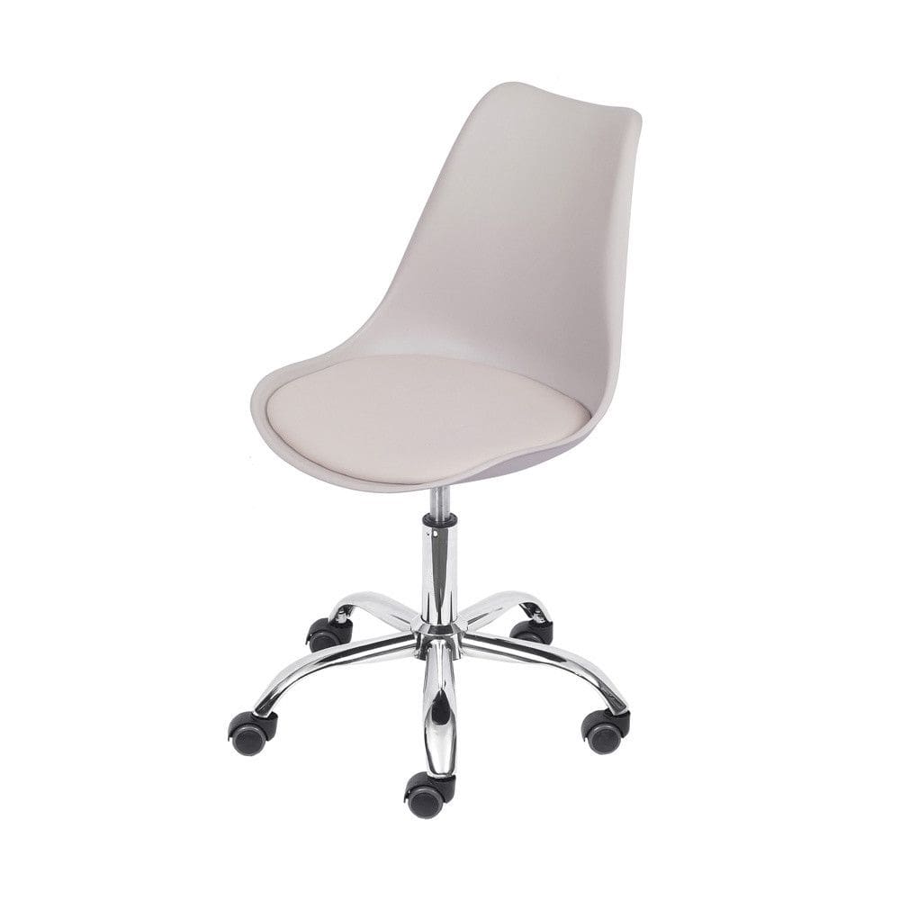 Cadeira PP OR-1108R Almof. PU Base Cromada Rodízio OR Design