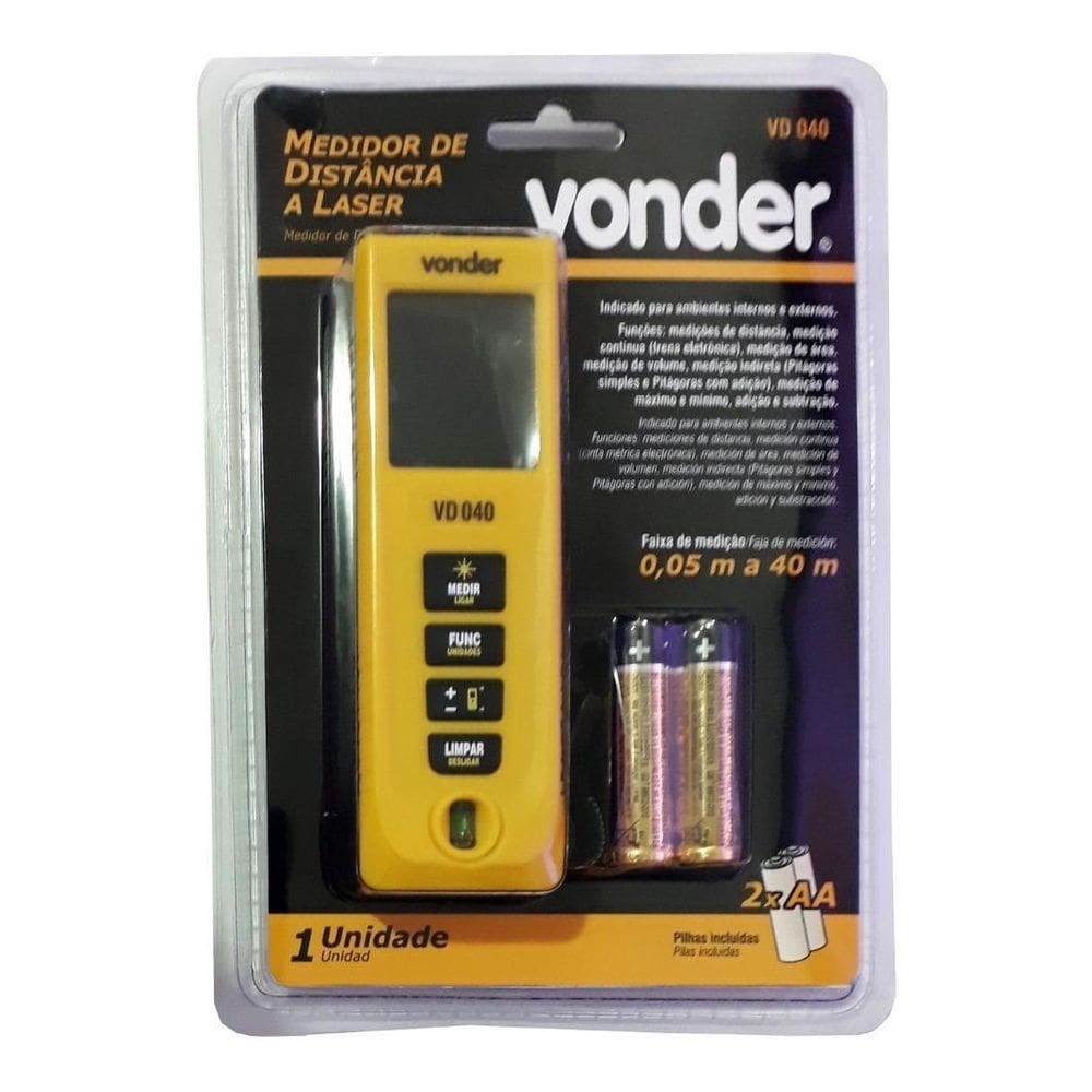 Trena Laser Medidor De Distancia 40M- Vonder