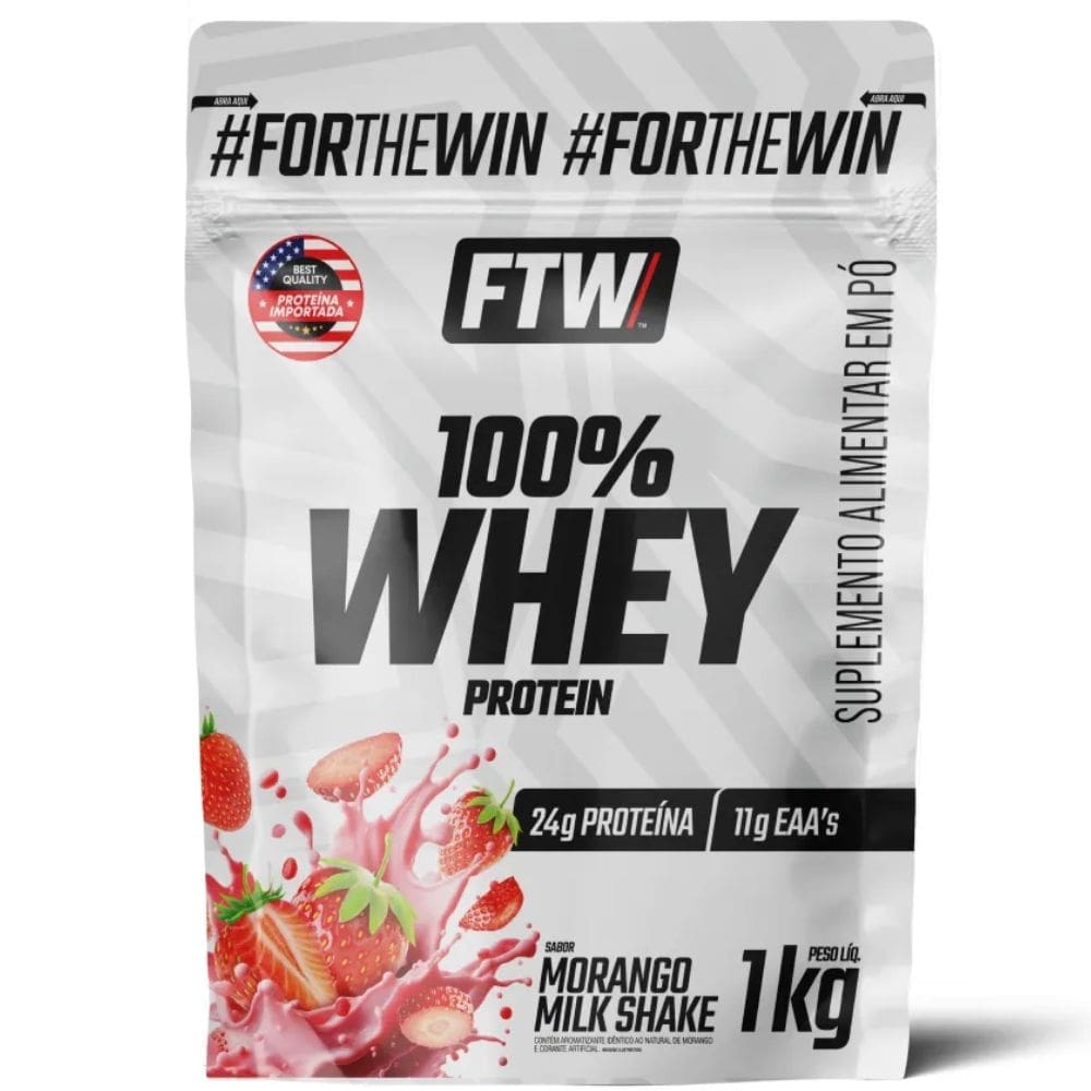 Whey Protein Concentrado Proteína 100% Pure Refil (1000g) FTW