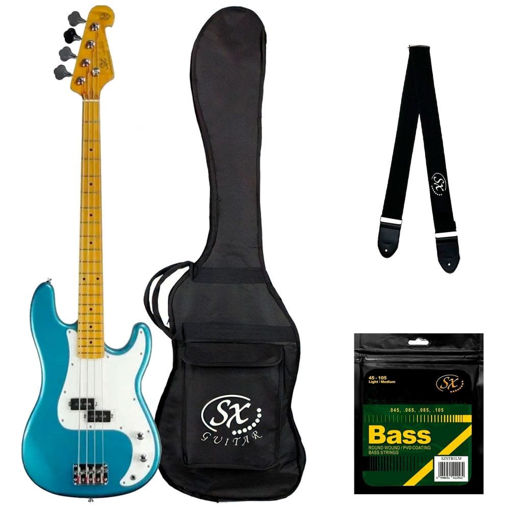 Baixo Sx Precision Bass 4 Cordas Spb57+ Lpb C/ Bag Bb400
