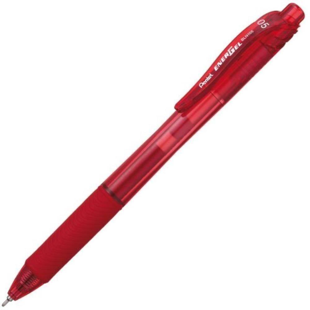 Caneta Gel Energel Retratil 0.5Mm Verm Pentel Cx.C/12