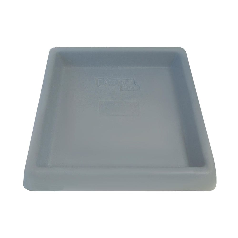 Prato Base Quadrado Vaso De Planta Polietileno 26 Cm Cinza