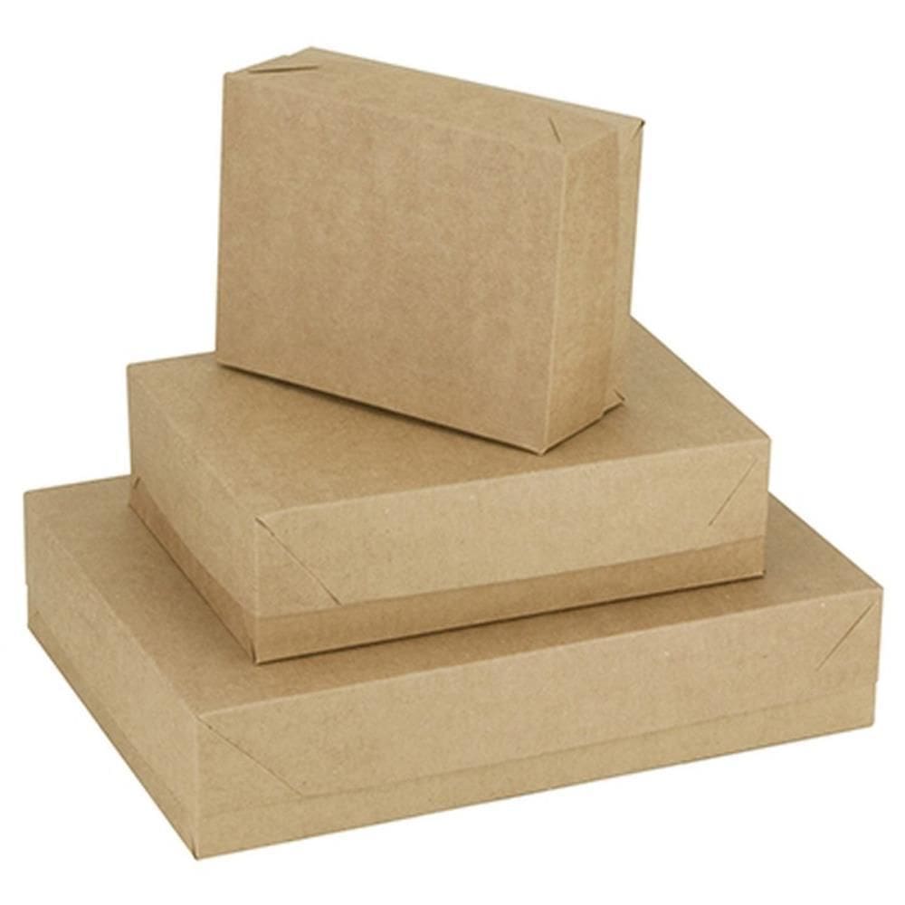 Caixa Para Presente Com Tampa Kraft Media 26X19X7,5Cm