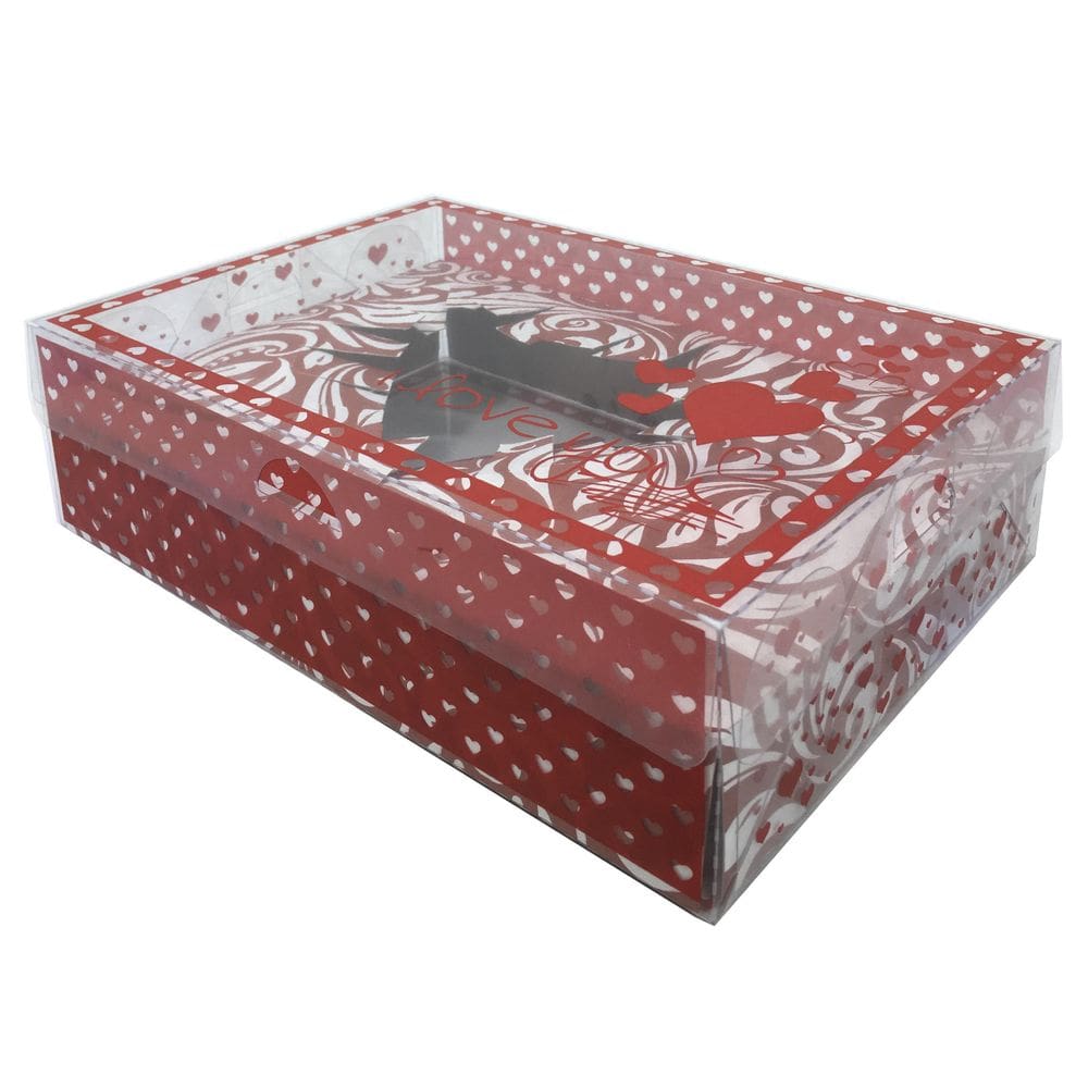 Caixa Coração De Colher 500G Vermelha