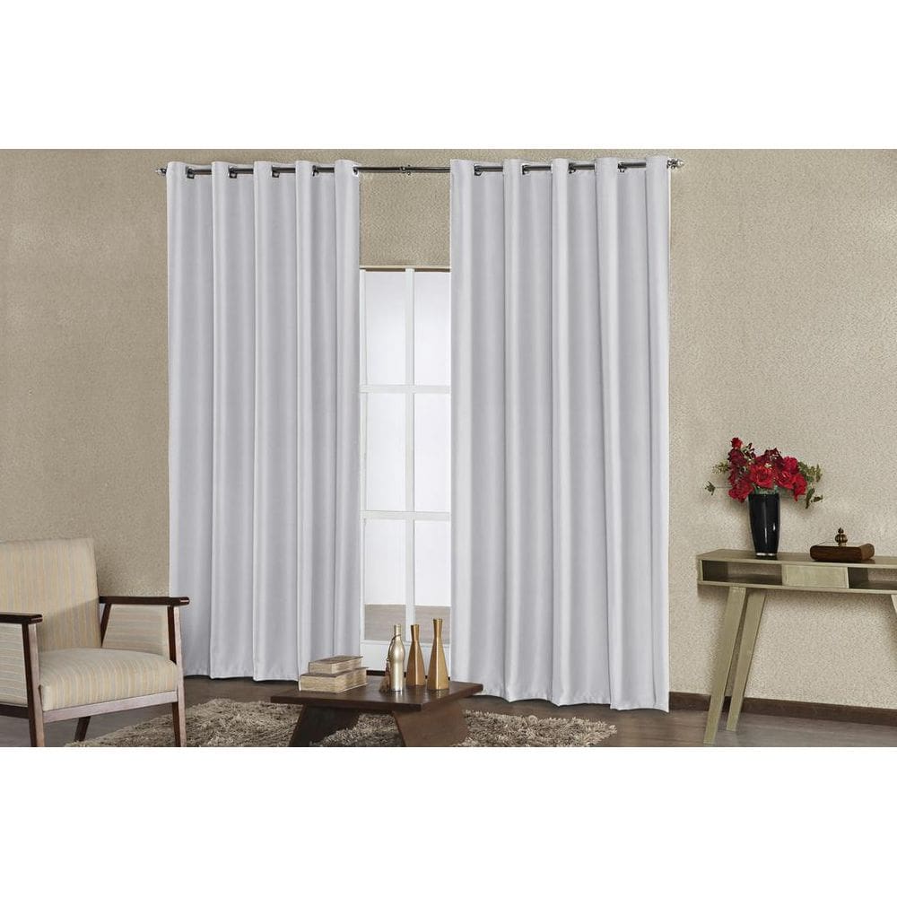 Cortina Blackout De Tecido 5,80 X 2,70M 100% Blecaute Branco