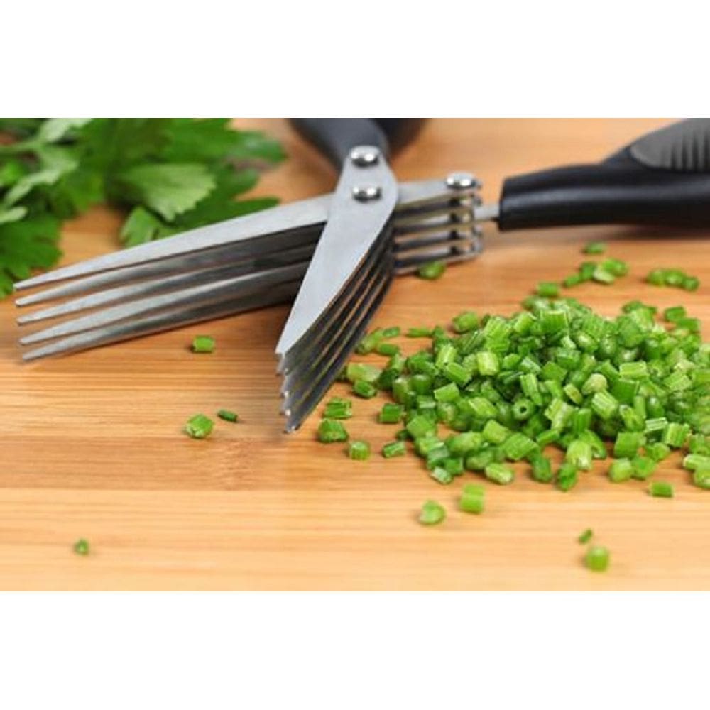 Tesoura para Ervas Mor 5 Lâminas Inox Rápida e Prática