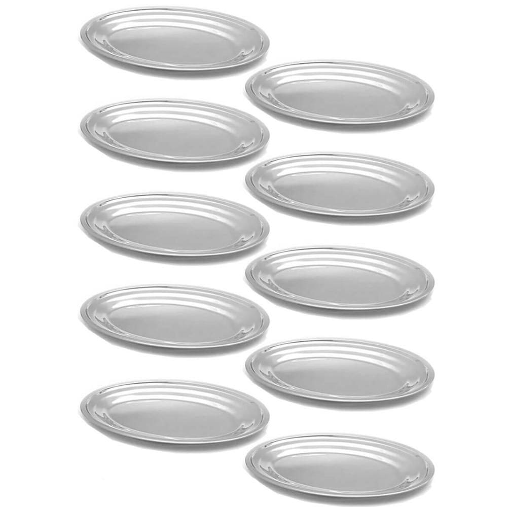 Baixelas de Servir Restaurante Buffet Inox 21cm Rasa Porções Petiscos Aperitivos