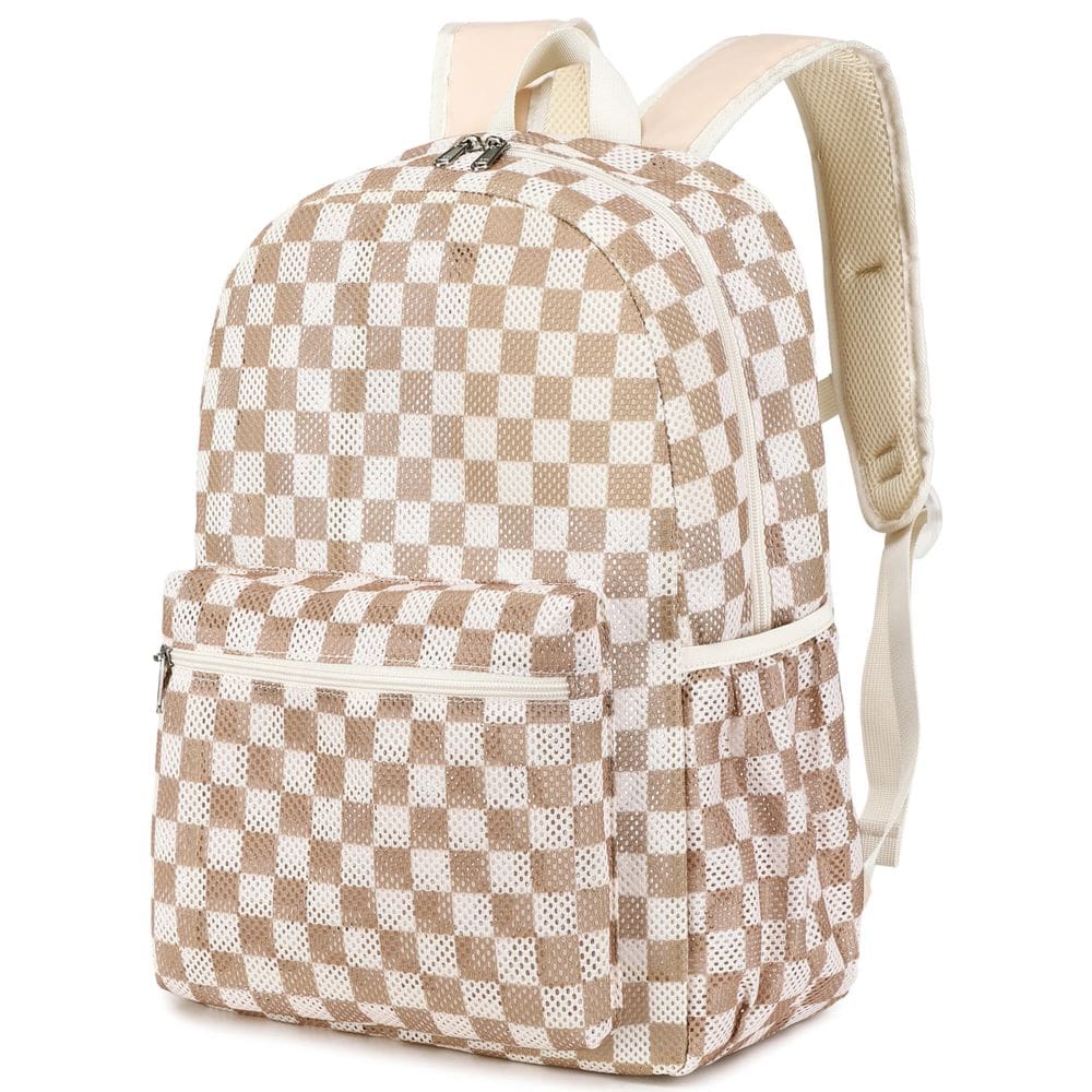 Mochila LEDAOU Mesh para crianças e meninas, mochila escolar 17L