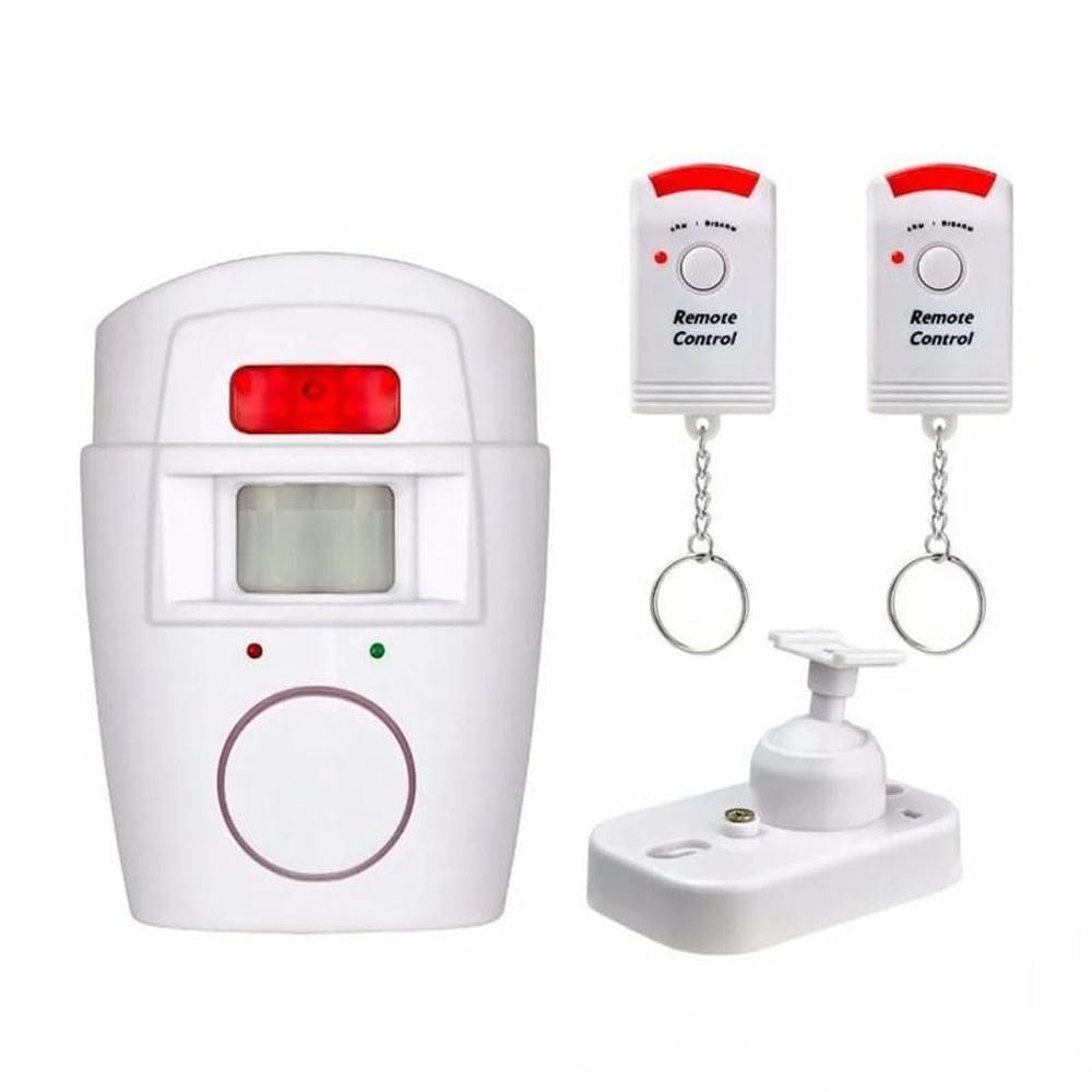 Kit Alarme Residencial Sem Fio Sensor Presença + 2 Controles