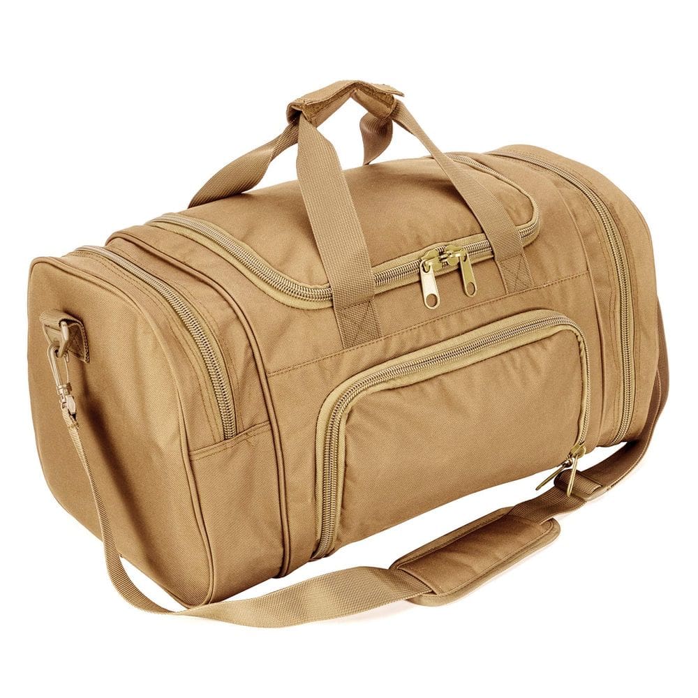 Mochila de ginástica ZsearArmy para homens com compartimento para sapatos 45L TAN
