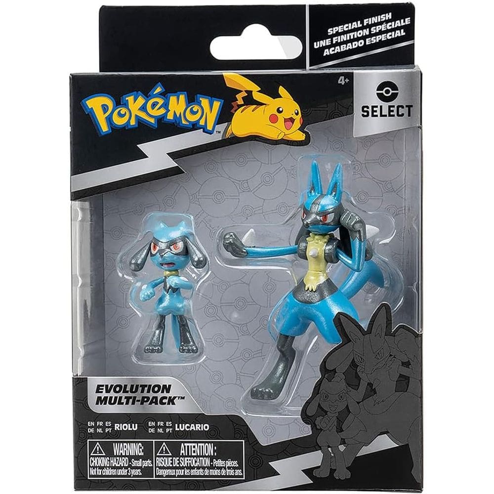 Pokémon Multipack De Evolução Riolu E Lucario - Jazwares