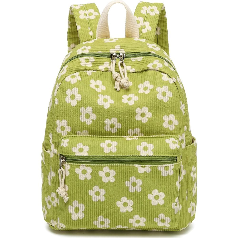 Mochila Bluboon Mini para meninas, criança, veludo cotelê floral