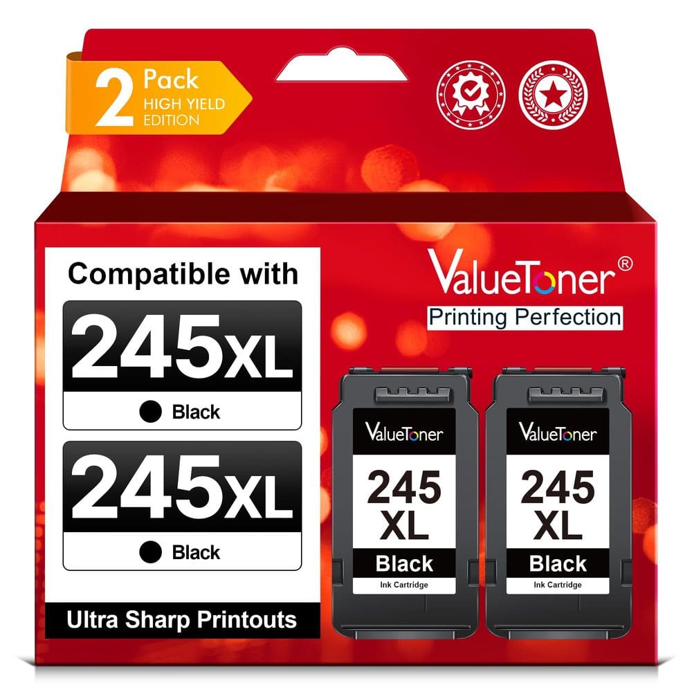 Cartucho de tinta Valuetoner 245XL preto PG-245XL para Canon