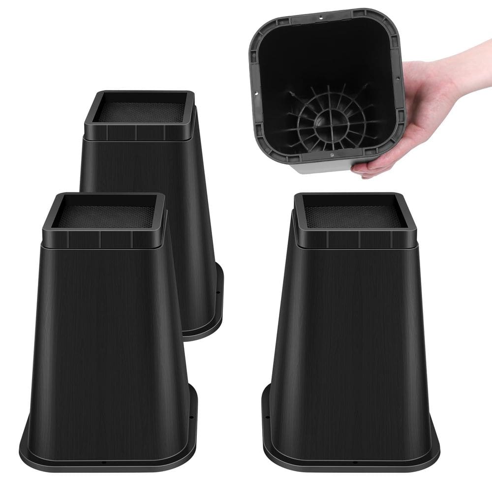 Móveis ajustáveis Bed Risers MCXYEM, 20 cm, antiderrapantes, pacote com 4