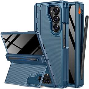 Capa de telefone NINKI para Samsung Galaxy Z Fold 7 com slot S Pen azul