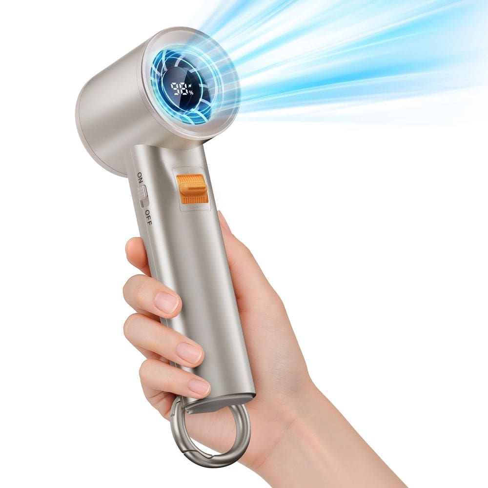 Ventilador portátil portátil Xyphora 5000mAh recarregável 20 horas