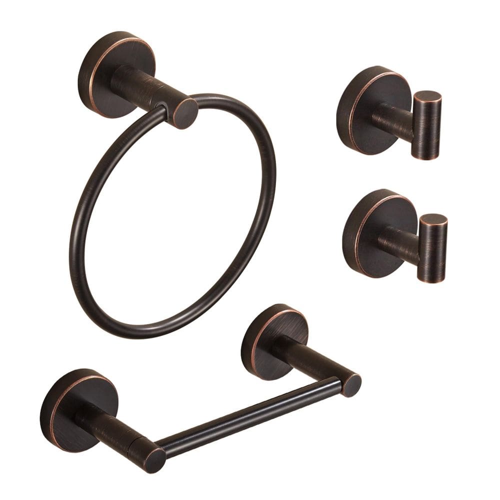 Conjunto de ferramentas de banheiro FAIRGIA Bronze Oil Rubbed Bronze 4 peças