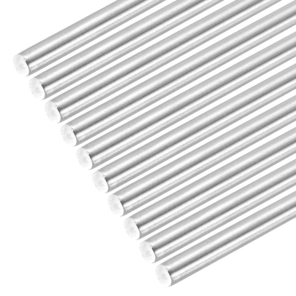 Varas redondas de aço inoxidável MECCANIXITY 6 mm x 35 cm, pacote com 16