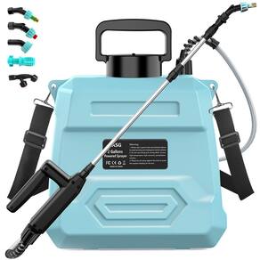 Pulverizador elétrico de jardim VASG 8L com 5 bicos e bateria de 7,4 V