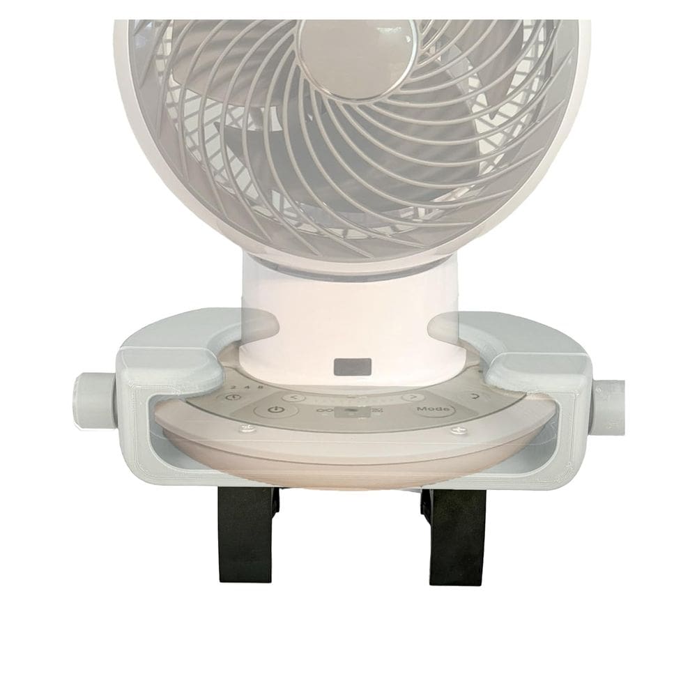 Suporte de ventilador Bunk Buddy para ventilador Woozoo, 21 cm, com clipe, branco