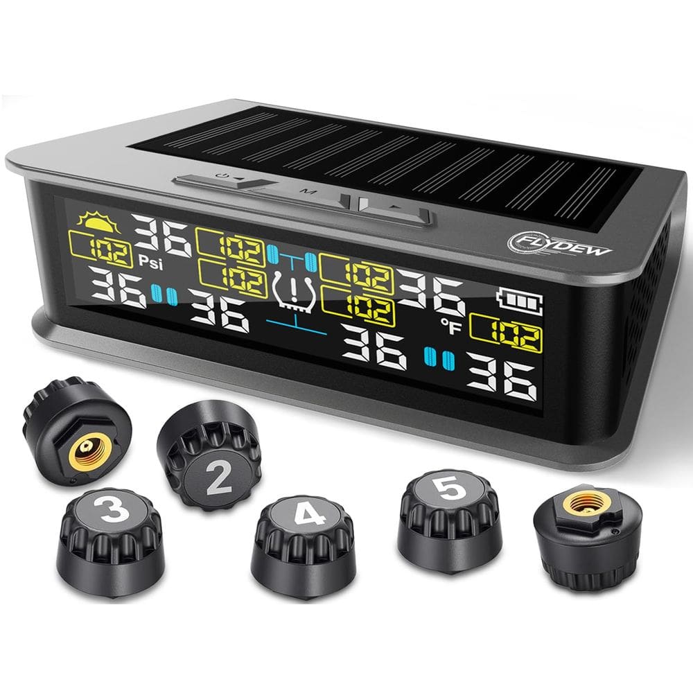 Sistema de monitoramento da pressão dos pneus (TPMS) Flydew 6-Wheel RV