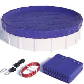 Piscina com cobertura de piscina SummerBuddy, piscina redonda acima do solo de 30 pés
