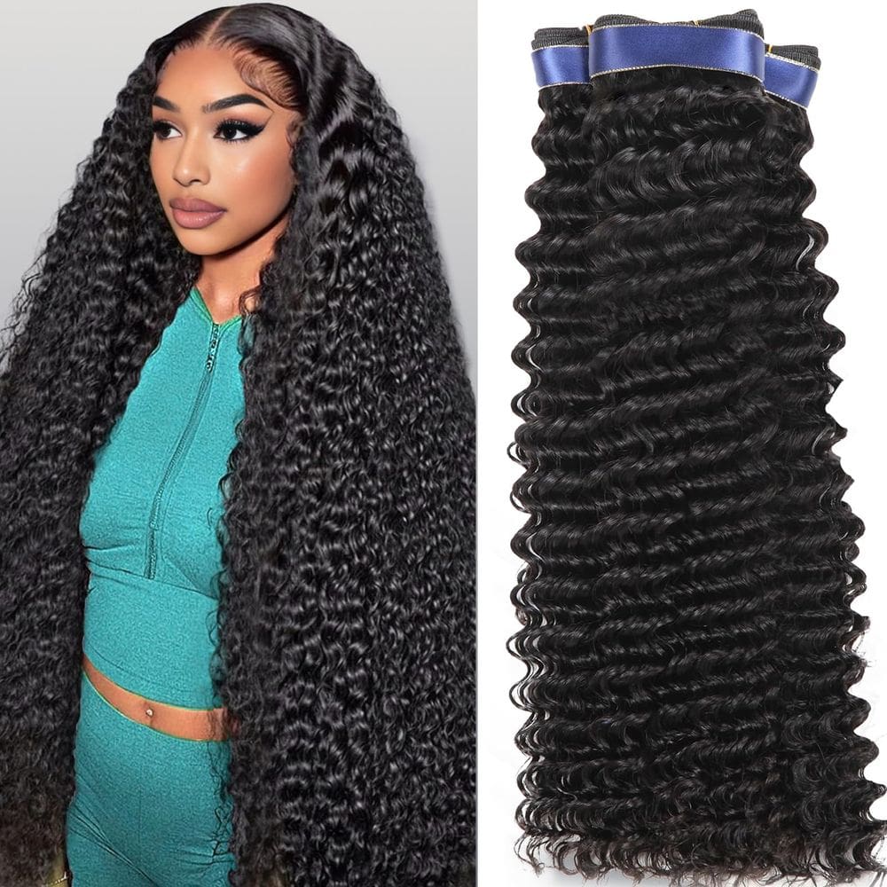 Pacotes de cabelo Tanduca Deep Wave 16A Brazilian 3 Bundle 22-26