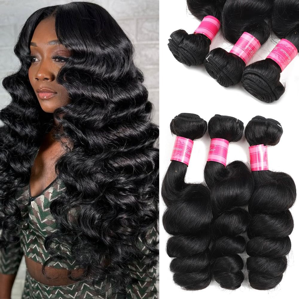 Pacotes de cabelo Malily 12A Loose Wave Brazilian Virgin 45-50cm