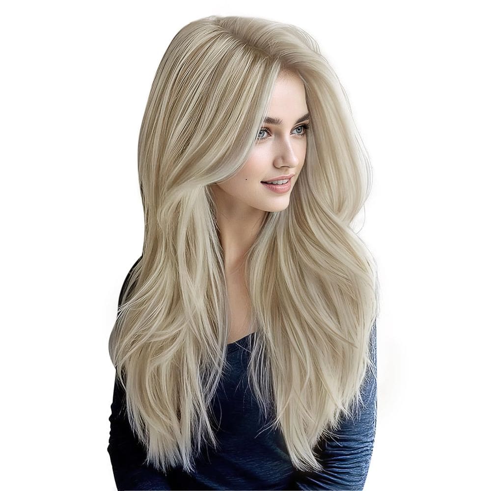 Fita adesiva em extensões de cabelo humano Full Shine 18" Ash Blonde