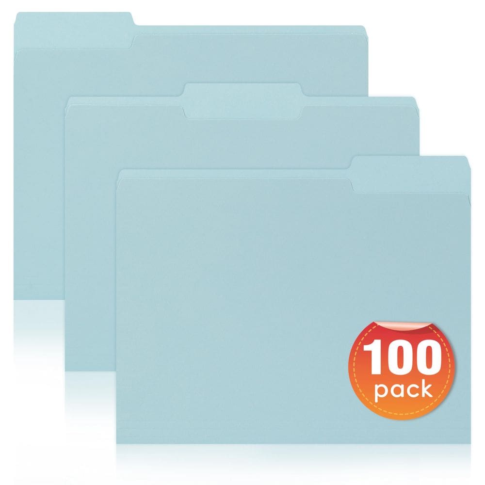 Pastas de arquivos fwipiyo 8.5x11 Manila 100 pacotes tamanho carta