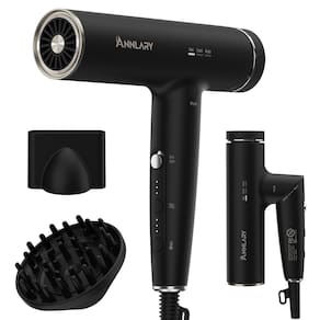 Secador de cabelo ANNLARY Plasma Ion 1500W 110000 RPM para cabelos cacheados