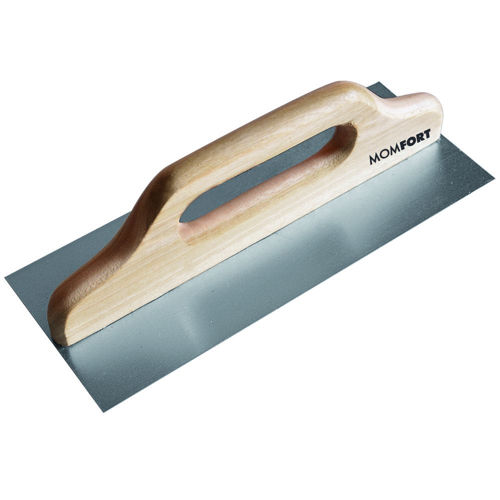Desempenadeira Para Gesso 12x31 Cm Cabo De Madeira Momfort