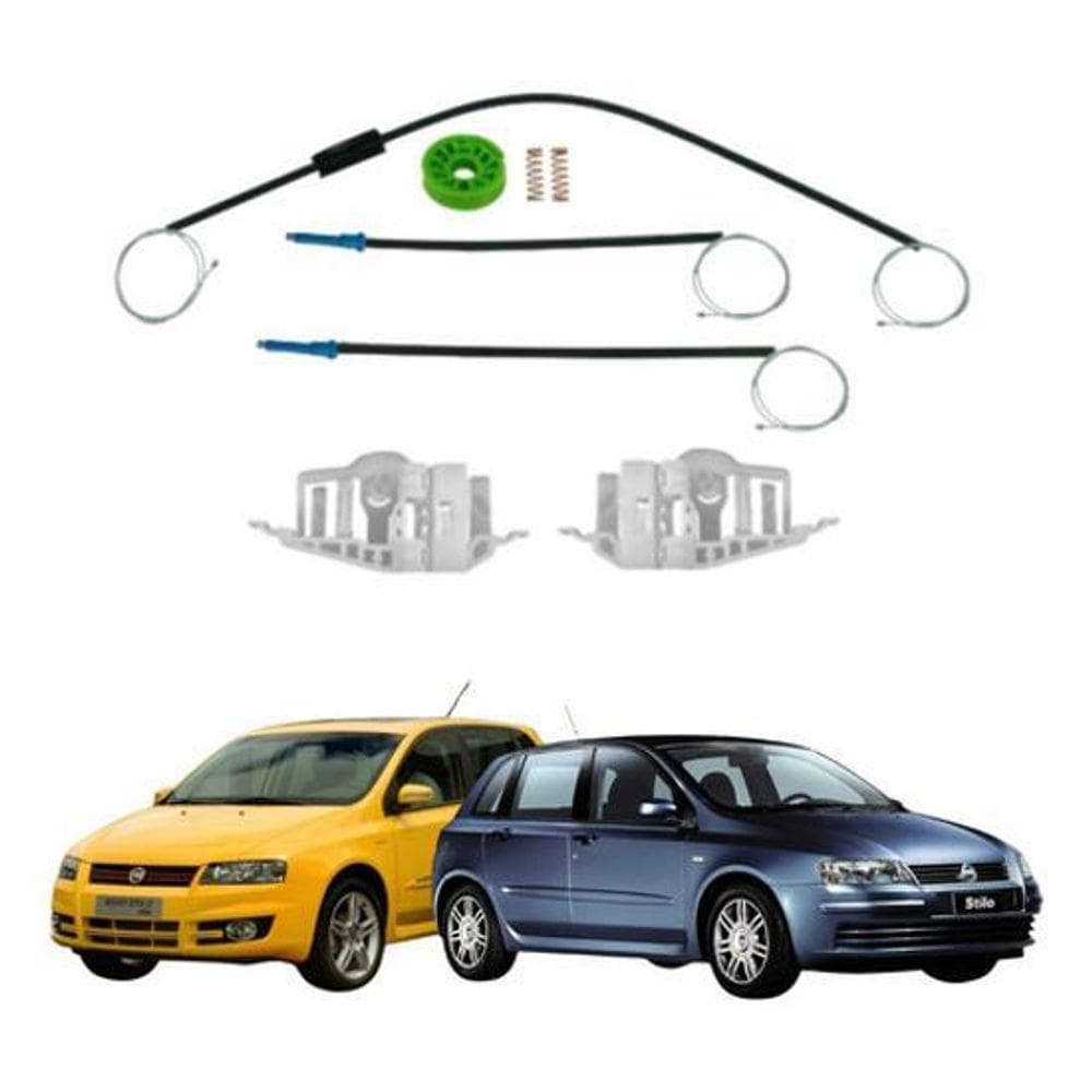 Kit Reparo Vidro Elétrico C Arraste Fiat Stilo Diant Leld