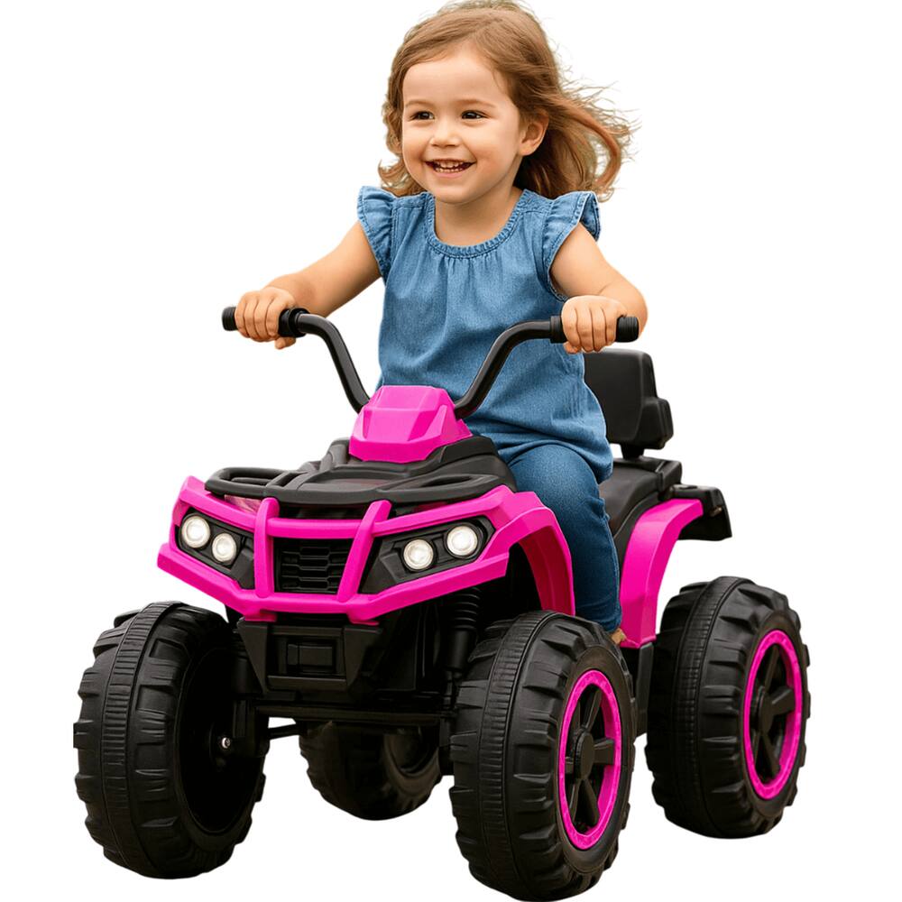Quadriciclo Elétrico Infantil Bang Toys Bravo G4 Rosa 12V