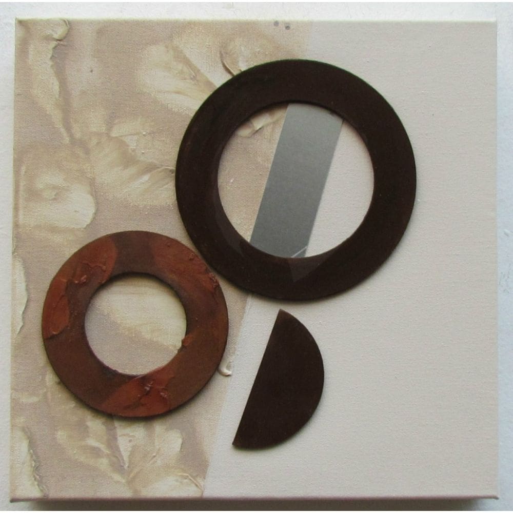 Quadro abstrato -  25x25cm